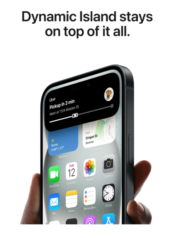 Apple iPhone 15 (Black, 256 GB) view 6