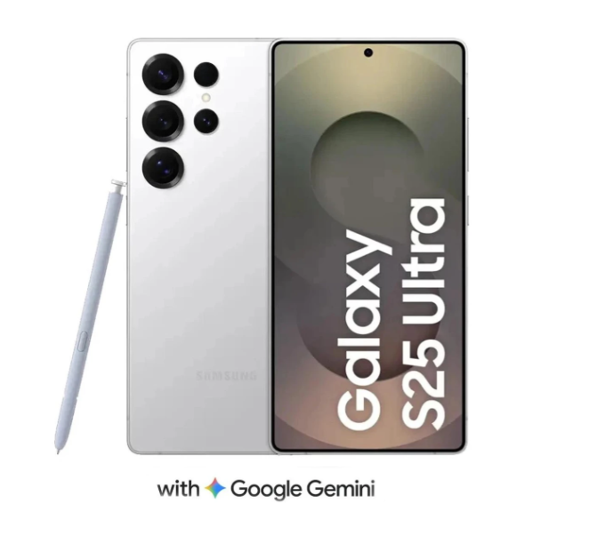 Samsung Galaxy S25 Ultra 5G (Titanium Whitesilver, 256 GB) (12 GB RAM)