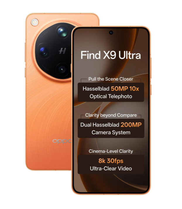 OPPO Find X9 Ultra (Canyon Orange, 512 GB) (12 GB RAM)